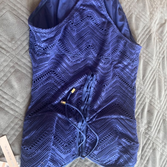 NWT Bleu Rod Beattie Navy One Piece Swimsuit - Picture 2 of 5